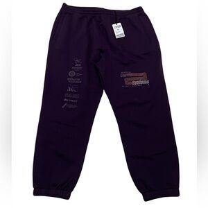 carhartt wip systems graphics purple sweatpants